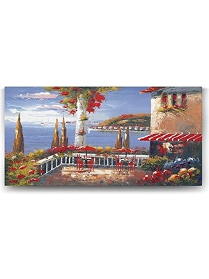 TeknoKapsül Deniz Manzaralı Cafe Tablosu - 100X50CM