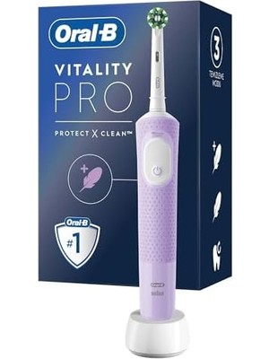 TeknoKapsül Şarjlı/elektrikli Fırçası Vitality Lila Koruma Temizlik + 3D X-Filament Şa