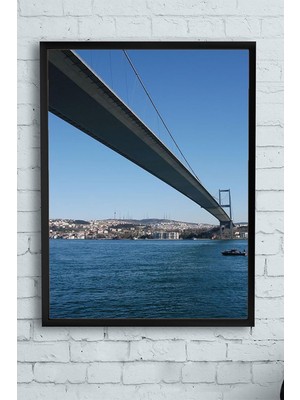TeknoKapsül (PSTER10287) Istanbul Boğazı Manzara Çerçeveli Tablo (40X50CM)