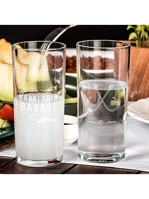 TeknoKapsül Babaların Babası Esprili Ahşap Kutulu Rakı Seti 2 Adet Kadeh 1 Adet Sürahi Duble Metre