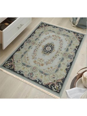 Vivense Vintage Lalezar Baskılı Dokuma Taban Halı, 280 Yng, 150X230  cm
