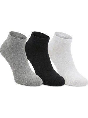 Slazenger Joyrıde 3 Lü Kadın Bambu Siyah / Gri Çorap