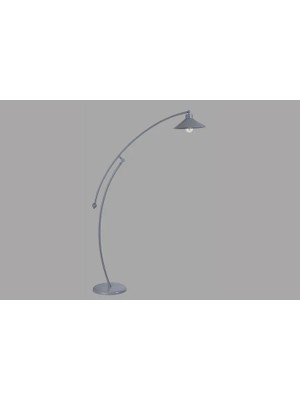 Vivense Zümra Gri Lambader Metal Gri Başlıklı