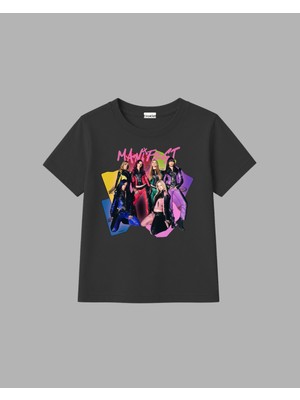Ciro Kids %100 Pamuk'lu Manifest Grubu Tasarım Baskılı Kız Çocuk T-Shirt ( 4- 14YAŞ )