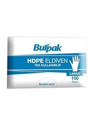 TeknoKapsül Pet Hışır Şeffaf Eldiven L Beden 100'LÜ