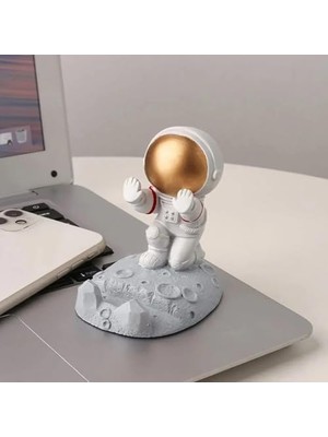 TeknoKapsül Astronot Telefon Standi Telefon Tutucu Tablet Standi Ergonomi̇k Işi̇ni̇zi̇ Kolaylaştirir Ki̇bar Şi