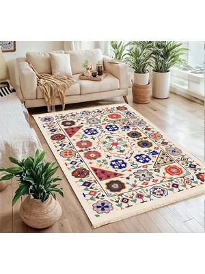 Vivense Suzani Bahar Kilim Dokuma Taban Halı, 312 Yng, 120X180 cm