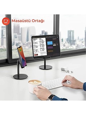 TeknoKapsül Bix Saiji S1-Ii Masa Için Cep Telefonu & Tablet Standı, Ayarlanabilir Yükseklik Açısı,, Ipad, Vb. T