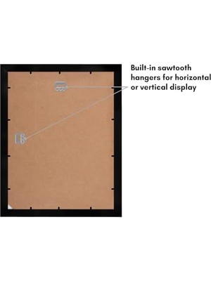 TeknoKapsül 11X14 Kolaj Resim Çerçevesi Siyah - Beş Adet 4x6 Çerçeve Açıklığı Veya Bir 11X14 Çerçeve Mat Olmaya