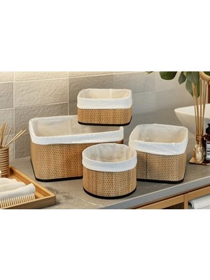 TeknoKapsül Wicker Serisi 4'lü Set Organizer