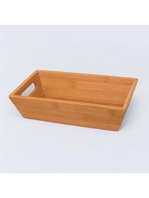 TeknoKapsül Bambu Ekmek Sepeti 23X13X7CM, Evonox Bambu Ekmeklik, Bambu Ekmek Sunumluk