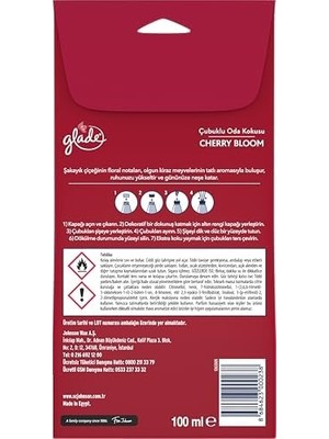TeknoKapsül Glade Çubuklu Oda Kokusu Cherry Bloom 100 ml