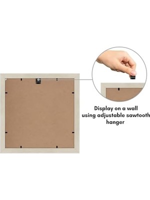 TeknoKapsül 11X11 Resim Çerçevesi Ahşapta - 8x8 Mat 11X11 Ekranlar Matsız - Kırılmaz Camlı Kompozit Ahş
