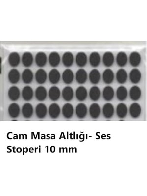 TeknoKapsül Yapışkanlı Keçe Zemin Koruyucusu, Mobilya Keçesi 8'li Set, Siyah (189 Parça) Masa, Keçesi