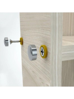 TeknoKapsül Dekoratif Vida Kapağı Sarı 20MM - 10 Adet