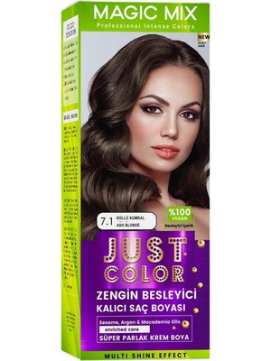 TeknoKapsül Procsin Mix Kıt Parlak 7.1 Küllü Kumral Kalıcı Saç Boyası Küllü Kumral