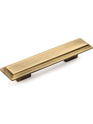 TeknoKapsül 9084 -Çizgili Kulp Antik Renk Tek Adet 96 mm Antik Tek Ebat SSY9084 0096 Abm