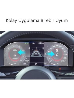 TeknoKapsül Juke 12.3 Inç Ekran Koruyucu Dijital Gösterge Parlak