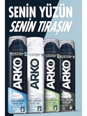 TeknoKapsül Men Tıraş Köpüğü, 200 Mililitre