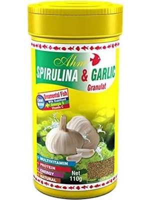 TeknoKapsül Ahm Spirulina Garlic Sarımsaklı 100 ml Balık Yemi