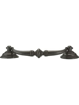 TeknoKapsül Donanım BP30214909 4 1/4 Inç (108 Mm) Merkezden Merkeze, Geleneksel Dolap Çekme, Mat Siyah Demir