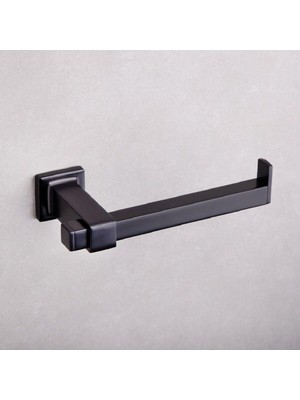 TeknoKapsül Q-Lıne Tuvalet Kağıtlığı Siyah Renk 41X73X157 mm