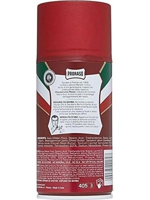TeknoKapsül Proraso Tıraş Köpüğü - Sandal Ağacı Özlü, 300 ml