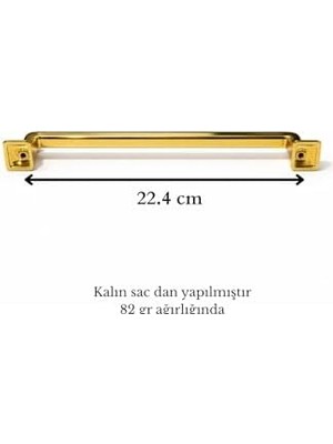 TeknoKapsül Canik Mobilya Kulpları, Metal, Tv Ünitesi Yatak Odası Çekmece Vestiyer Mutfak Dolap Kulbu (Altın Sa