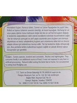 TeknoKapsül Jungle Kuşlar Için Doğal Dal Darı 5'li Paket