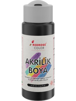 TeknoKapsül Siyah Akrilik Boya 60ML