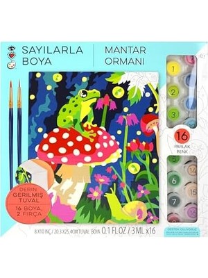 TeknoKapsül And Arts Numaralarla Boya Seti Mantar 9207