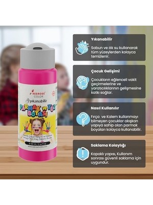 TeknoKapsül Fuşya Parmak Boyası 60 ml