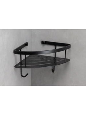 TeknoKapsül Banyo Duş Raf Sistemi Siyah Renk 152X197X280 mm