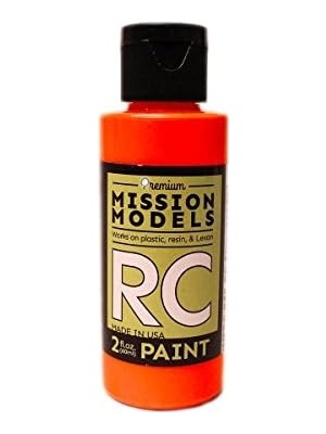 TeknoKapsül Models Otomobil MMRC-045 Su Bazlı Rc Boya 2 Oz Şişe, Floresan Yarış Turuncu