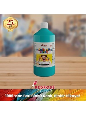 TeknoKapsül Turkuaz Parmak Boyası 1000 gr