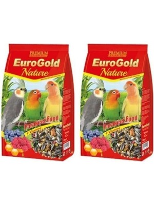 TeknoKapsül Eurogold Ballı Meyveli Paraket Kuş Yemi, 750 gr 2li Paket