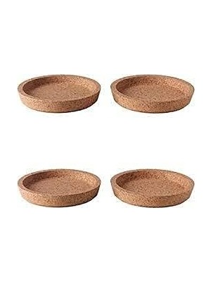 TeknoKapsül 4 Adet 365+ Bardak Altlığı,mantar, Bardak Tutucu 9cm