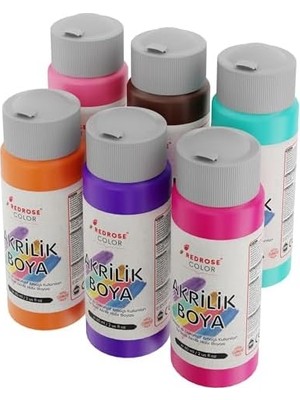 TeknoKapsül Tamamlayıcı Renkler Akrilik Boya 6'lı Set 6X60ML