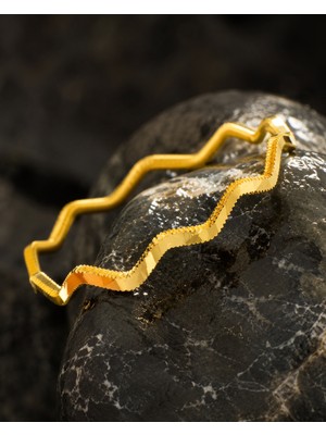 Sarezza Gold 22 Ayar Zikzak Model Ajda Bilezik 10 gr