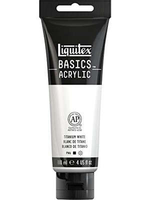 TeknoKapsül Akrilik Boya, Monopigmentli Sanatçı Pigmentleri, Titanweiß, Akrilik Boya - 118 ml Tüp