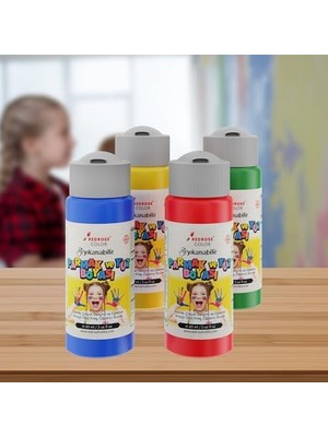 TeknoKapsül Ana Renkler Parmak Boyası 4'lü Set 4X60 ml