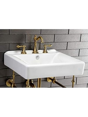 TeknoKapsül FSC1973ACL Amerikan Klasik Geniş Banyo Musluğu, 12,7 Cm, Fırçalanmış Pirinç