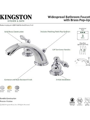 TeknoKapsül KB972ALB Viktorya Dönemi Yaygın Banyo Bataryası, Cilalı Pirinç
