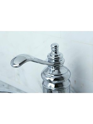 TeknoKapsül KS3401TL Templeton 4-Inç Handle Lavatory Musluk With Push Up Drain, Cilalı Krom By