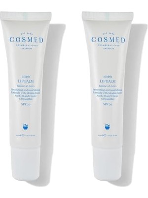 TeknoKapsül Cosmed Nemlendirici Koruyucu SPF20 Dudak Balmı - Lip Balm - 15 ml (2 Paketi)