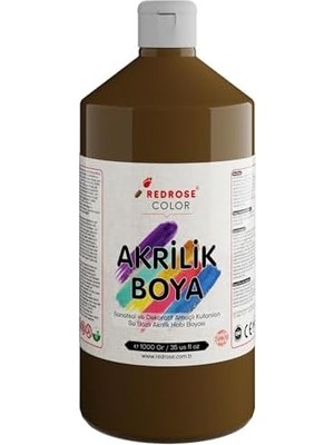 TeknoKapsül Kahverengi Akrilik Boya 1000 gr