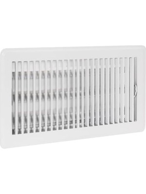 TeknoKapsül Ez-Flo 61638 Çelik Kayıt Zemin Difüzörü, 6 Inç x 12 Inç, Beyaz