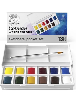 TeknoKapsül & Newton Cotman Box 1/2 Tablet 12LI Sulu Boya