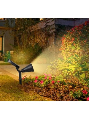Mercansa Eco Lounge Cata Ct 7310 7W Solar Güneş Enerjili Bahçe Armatürü Amber Renk