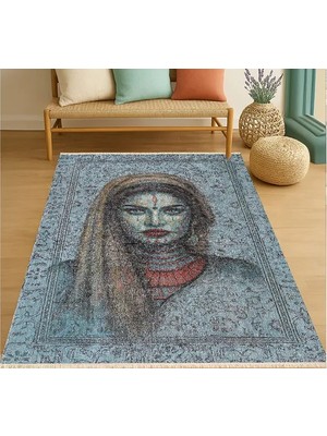 Vivense Mystic Portrait Halı, Dokuma Taban Halı, 344 Yng, 80X150 cm